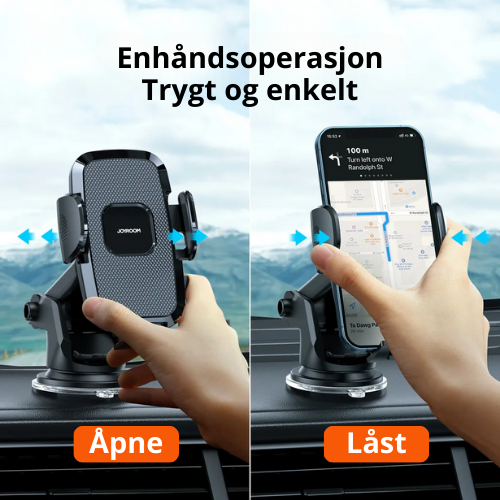 DashBuddy Mobilholder med sugekopp