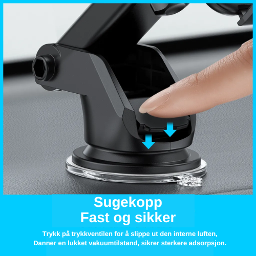 DashBuddy Mobilholder med sugekopp