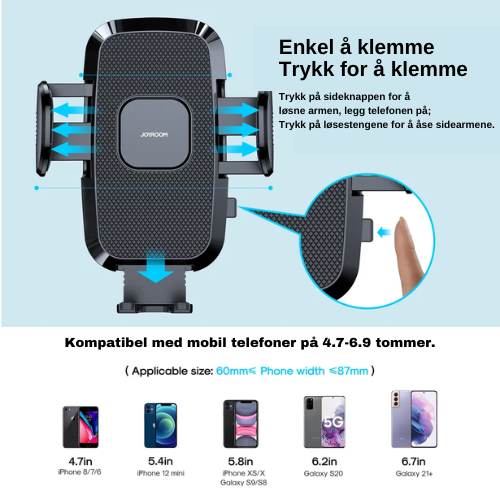 DashBuddy Mobilholder med sugekopp